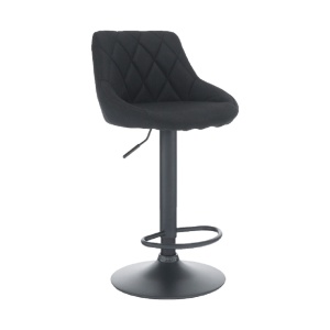 SCAUN DE BAR TERKAN, NEGRU, STIL MODERN, TK