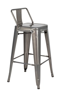 SCAUN DE BAR TOWER BACK 66, CONFECTIONAT DIN METAL, STIL INDUSTRIAL