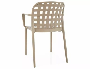 SCAUN DE TERASA STRIP II, BEJ, DIN POLIPROPILENA, STIL MODERN - Img 3