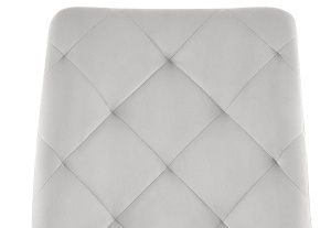 SCAUN DINING RALPH, GRI DESCHIS BLUVEL 03/NEGRU MAT, TAPITERIE DIN CATIFEA SI PICIOARE DIN METAL, STIL MODERN - Img 3