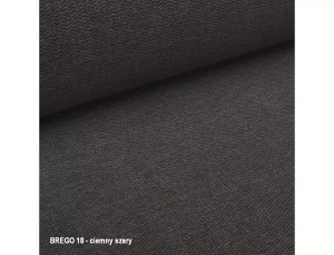SCAUN PIVOTANT AZALIA, GRI INCHIS 18/NEGRU MAT, TAPITERIE DIN STOFA BREGO SI PICIOARE DIN METAL, STIL MODERN - Img 4