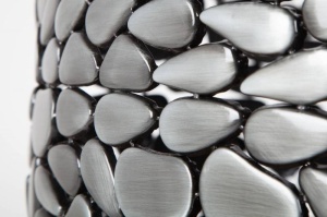 SET 2 MASUTE, STONE MOSAIC, DIN LEMN SI METAL, COD 41384, DESIGN MODERN - Img 3