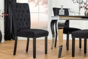 SET 2 SCAUNE, CASTLE, CATIFEA DE CULOARE NEAGRA SI LEMN, ARTIM GROUP SELECTION