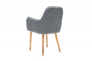 SET 2 SCAUNE GRI INCHIS OSLO 38559 DESIGN MODERN - Img 4