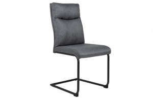 SET 2 SCAUNE LIVING, COMFORT, GRI, CU TAPITERIE DIN MICROFIBRA, STIL INDUSTRIAL, ARTIM GROUP