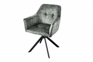 SET 2 SCAUNE, ROTATIV CU BRATE, LOFT, CATIFEA VERDE, STIL LOFT, ARTIM GROUP SELECTION - Img 2