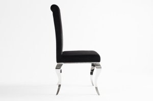 SET 4 SCAUNE NEGRE BAROCK 36546 - DESIGN MODERN - Img 3