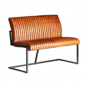 SOFA DE BAR CHADRON REF. 26744, DIN PIELE SI METAL, STIL VINTAGE, VIC