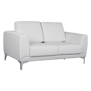 SOFA KENZIE, 0514463, CU 2 LOCURI, CULOARE ALB, MATERIAL PIELE ECOLOGICA, DESIGN MODERN, MA