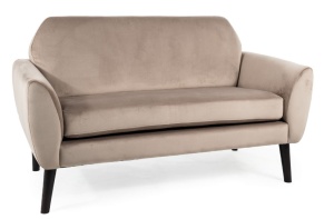 SOFA MENA VELVET 40, BEJ, CU TAPITERIE DIN CATEFEA, STIL MODERN, SIGNAL - Img 5