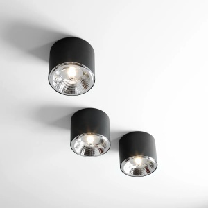 SPOT BOT, 9 CM, NEGRU, DIN METAL, STIL MODERN