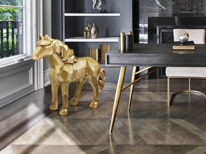 STATUETA DECORATIVA FUTURE HORSE, 103x29 CM, DIN FIBRE DE STICLA SI POLIESTER, STIL MODERN