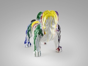 STATUETA DECORATIVA HUGO, 110x94 CM, DIN RASINA POLIESTERICA SI FIBRE DE STICLA, STIL MODERN - Img 2