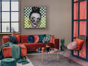 TABLOU CANVAS GIRL POWER, 100x100 CM, STIL MODERN
