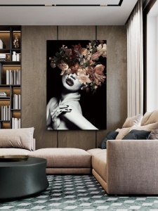 TABLOU DECORATIV SILENE, 100x150 CM, DIN STICLA SECURIZATA, STIL MODERN