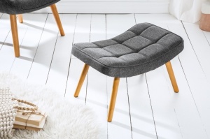 TABURET SCANDINAVIA 39188 GRI/NATURAL STIL SCANDINAV