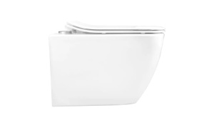 VAS DE TOALETA SUSPENDAT REA MARTIN SLIM RIMLESS DUROPLAST, ALB, DIN CERAMICA, CALITATE SUPERIOARA - Img 4