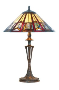 VEIOZA DEOSEBITA TIFFANY, COD LPTS02+PBLM11, DIN METAL SI STICLA