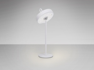 VEIOZA GONG, 35 CM, ALB/OPAL, DIN METAL SI ABS, STIL MODERN - Img 3