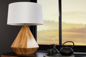 VEIOZA MODERNA, DIAMOND 60CM, LEMN TEC SI ABAJUR - Img 2