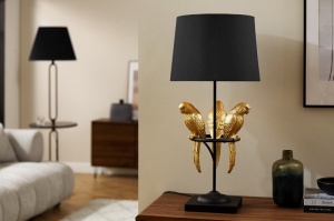 VEIOZA WILDLIFE 75CM, DIN METAL SI ABAJUR, COD 44355, AURIU/NEGRU, DESIGN MODERN - Img 2