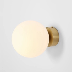 APLICA BALL S, 14 CM, ALAMA, DIN STICLA SI METAL, STIL MODERN