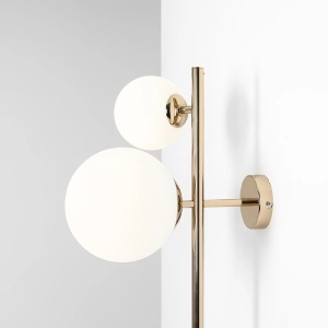 APLICA DIONE, 3 BRATE, 67,5 CM, AURIE, DIN STICLA SI METAL, STIL MODERN