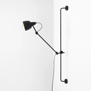 APLICA DRON, 113 CM, NEAGRA, DIN METAL, STIL VINTAGE - Img 2