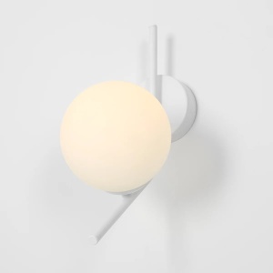 APLICA GALLIA, 33 CM, ALBA, DIN STICLA SI METAL, STIL MODERN - Img 2