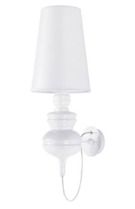 APLICA QUEEN 23, ALBA, DIN ALUMINIU SI PLASTIC, STIL MODERN, B2