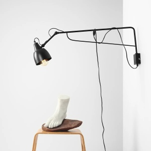 APLICA SOHO LONG, 29 CM, NEAGRA, DIN METAL, STIL MODERN - Img 2