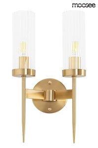 APLICA TORCH TWIN AURIE, CONFECTIONATA DIN OTEL SI STICLA, STIL MODERN - Img 2
