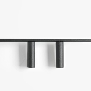 APLICA TREVO, 2 BRATE, 17 CM, NEAGRA, DIN METAL, STIL MODERN - Img 3