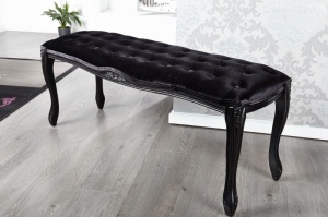 BANCUTA DIN LEMN DE MESTEACAN BOUTIQUE NEAGRA 22759 - STIL CLASIC BAROC