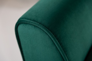BANCUTA, SCARLETT 90CM, COD 40406, DIN METAL SI CATIFEA VERDE SMARALD, STIL MODERN - Img 2