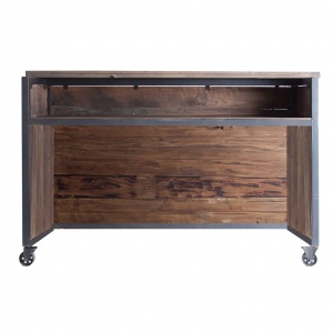 BAR LUVIERA REF. 25979,CULOARE NATURALA, STIL INDUSTRIAL, LEMN DE PIN RECICLAT, FIER, PRODUS DETASABIL, VIC