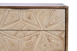 BUFET 6887, MARO/NEGRU, DIN LEMN DE MANGO SI METAL, STIL VINTAGE G&C - Img 6