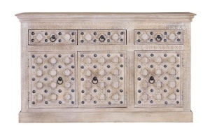 BUFET BAKHRA 6630, NATURAL, DIN LEMN DE MANGO, STIL VINTAGE G&C - Img 3