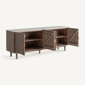 BUFET EXCLUSIVIST ZERF 200CM, LEMN SI MARMURA, STIL CONTEMPORAN, VICAL HOME - Img 3