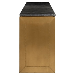 BUFET FINSBURY, CU 4 USI, NEGRU/AURIU, 7890, CONFECTIONAT DIN ALAMA, MDF, MARMURA NEAGRA, RICHMOND INTERIORS - Img 2