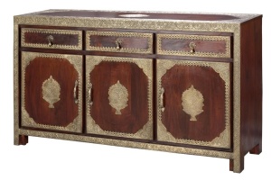 BUFET HAZE 6948, MARO, DIN LEMN DE MANGO SI DETALII DIN BRONZ, STIL VINTAGE G&C - Img 3