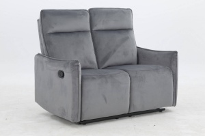 CANAPEA CONFORTABILA TRAVIS 2, GRI 14, TAPITERIE DIN CATIFEA, CU FUNCTIE DE RABATARE, STIL MODERN, SIGNAL - Img 1
