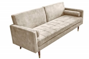 CANAPEA EXTENSIBILA, 195CM, CATIFEA DE CULOAREA SAMPANIEI, ARTIM GROUP SELECTION - Img 6