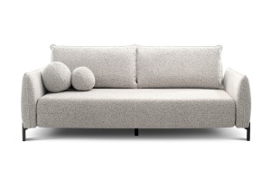 CANAPEA EXTENSIBILA AURORA, BEJ GRUPA IV, CONFECTIONATA DIN METAL, SPUMA POLIURETANICA SI TEXTIL, STIL MODERN