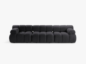 CANAPEA MODULARA BELLIS, 3 LOCURI, 282 CM, TAPITERIE BOUCLE, DIVERSE CULORI, DESIGN DEOSEBIT - Img 3