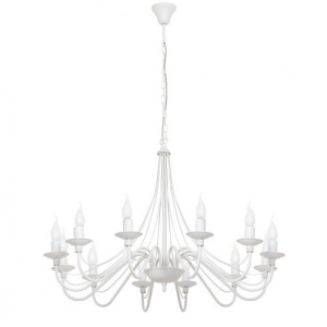 CANDELABRU ROZA397, DIN METAL, ALB, STIL VINTAGE, ALDEX