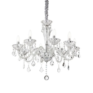CANDELABRU TIEPOLO SP8, TRANSPARENT, DIN STICLA, STIL CLASIC