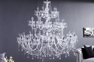 CANDELABRU TRANSPARENT KARAT 1714, CU 30 DE BRATE DESIGN CLASIC - Img 2