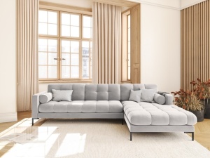 COLTAR CONFORTABIL BALI 293CM, TAPITERIE DIN CATIFEA, ARGINTIU BLU03, DREAPTA, STIL MODERN, ARTIM GROUP SELECTION