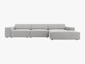 COLTAR JODIE, DREAPTA, 4 LOCURI, 284 CM, DIVERSE CULORI SI MATERIALE, DESIGN DEOSEBIT - Img 12